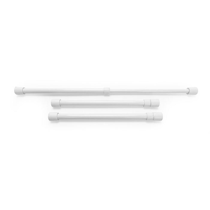 Camco RV Cupboard Bars 3-Pack Showing Adjustable Range 16-28 Inches | United RV Parts