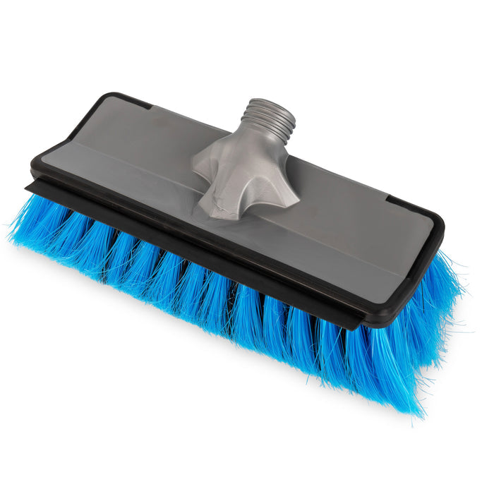 Blue Bristle RV Wash Brush Head with Flow-Through Design - Top View | United RV Parts
