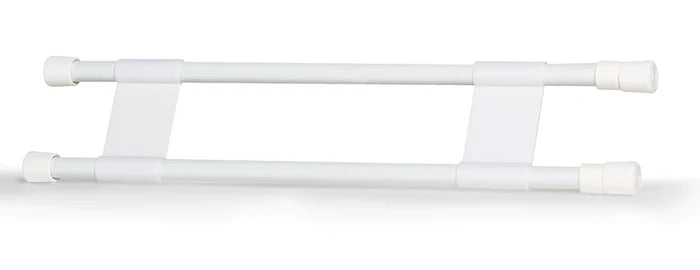 White Camco Double Refrigerator Bar - Front View | United RV Parts