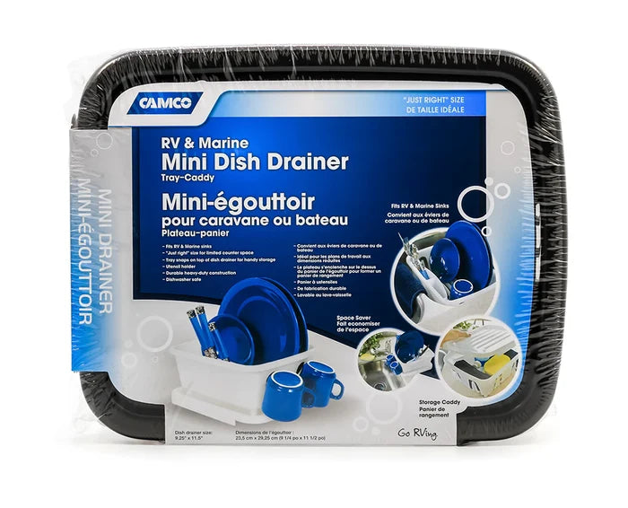 Camco RV & Marine Mini Dish Drainer Package - Product Label Detail | United RV Parts