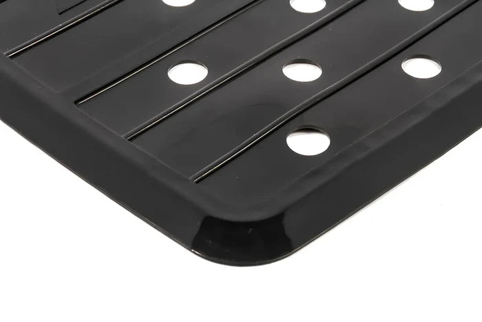 Black Camco RV Sink Mat 43721 - Corner Detail Non-Slip Surface | United RV Parts