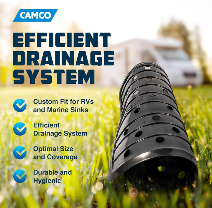 Camco RV Sink Mat 43721 Efficient Drainage System Feature Benefits | United RV Parts