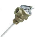 Camco RV Water Heater Temperature Pressure Relief Valve 10473 3/4 Inch - Angled View | United RV Parts