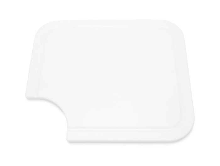 White Plastic Camco Sink Mate Cutting Board - Top Surface with Juice Groove | United RV Parts