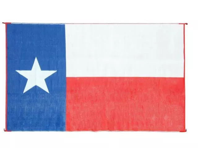 Camco Texas Flag RV Patio Mat 42860 - Flat Lay with 9x12 Dimensions | United RV Parts