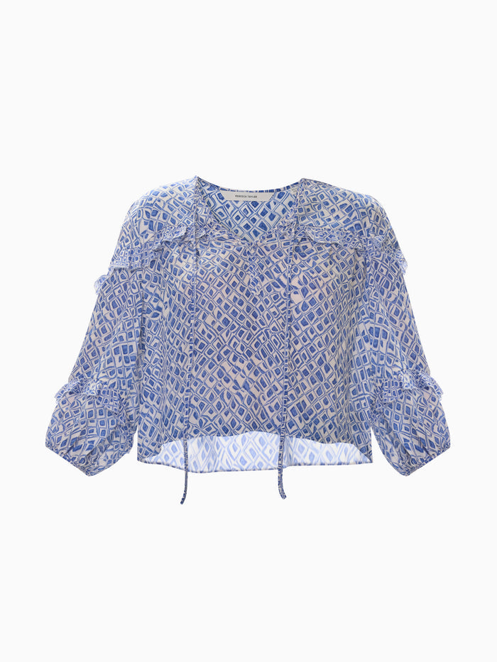 Charlotte Print Mix Blouse