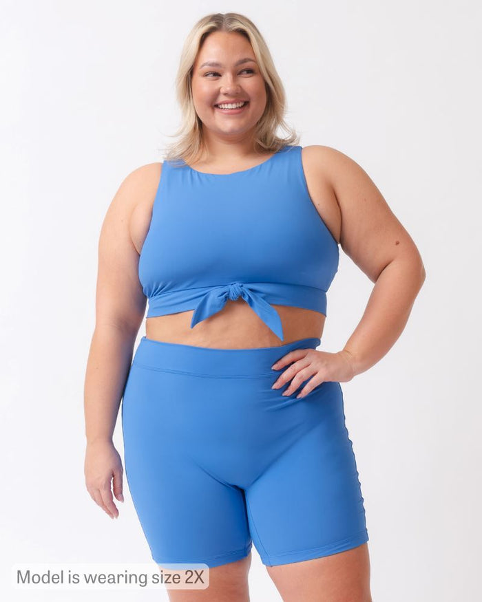 Coastline Blue Bike Short