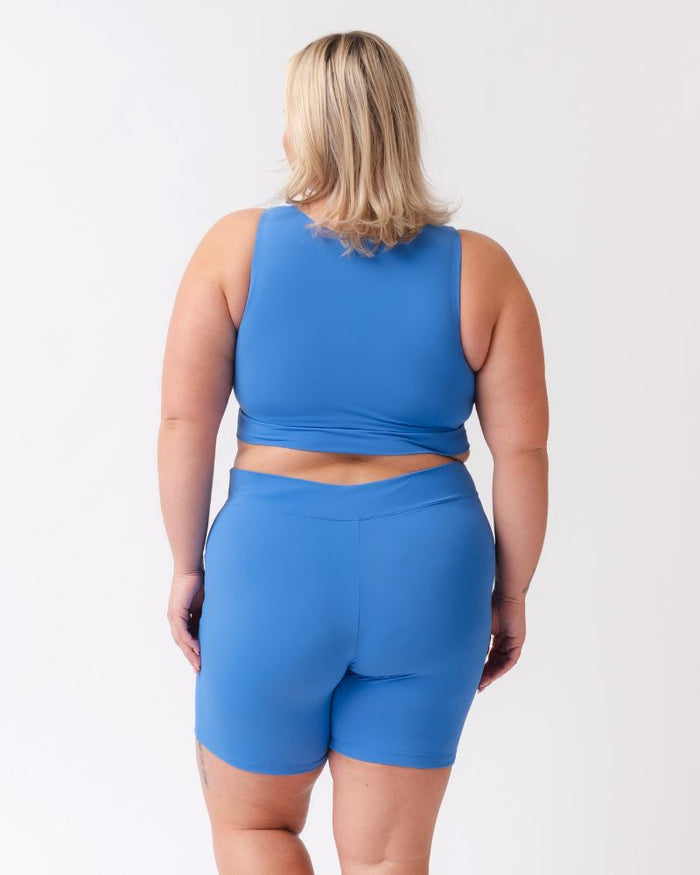 Coastline Blue Bike Short