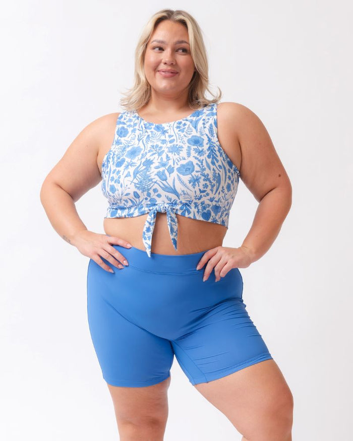 Coastline Blue Bike Short