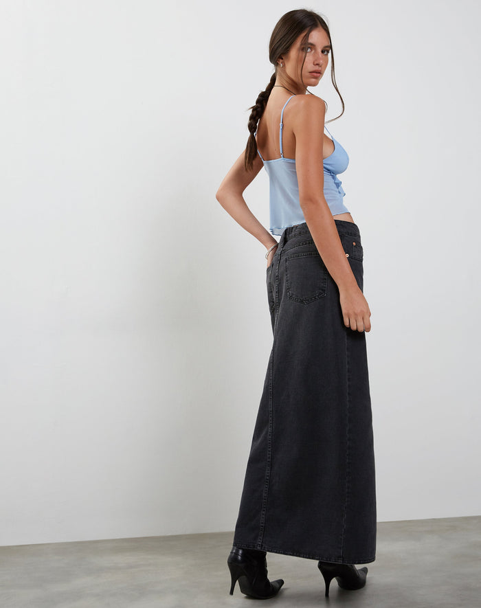 Image of Cojira Mesh Butterfly Top in Baby Blue