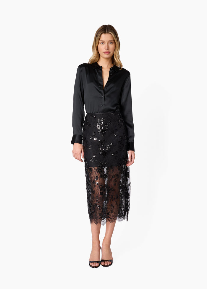 Crosby Silk Blouse Black