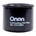Black Metal Onan Generator Oil Filter 122-0833 - Product View | United RV Parts