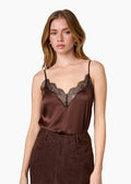 Daisy Silk Camisole Umber
