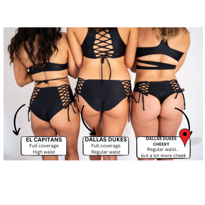 Dallas Dukes *Cheeky* Bottoms - BLACK