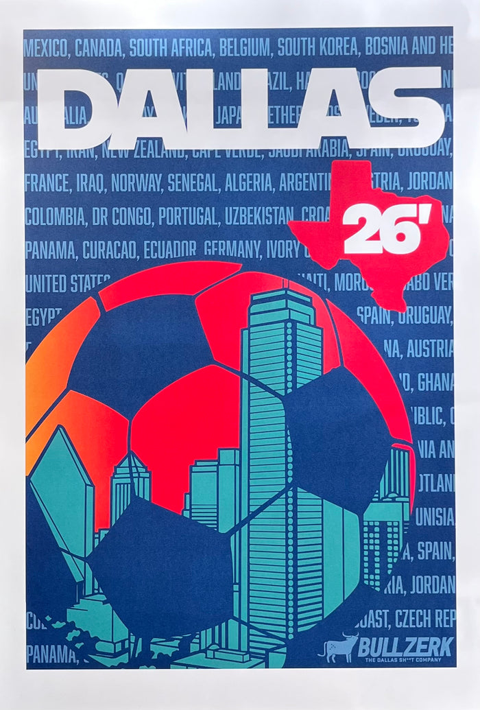 Dallas Soccer 2026 Art Print