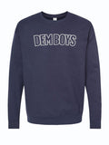 Dem Boys Crewneck Sweater in navy blue, perfect for a cozy look. This stylish sweatshirt makes an excellent Texas themed gift, showcasing Texas Made Gifts ideal for anyone wanting a touch of Texas in their wardrobe. A great choice for souvenirs from Texas, especially as a dallas souvenir or for those looking for unique texan gifts.