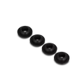 Black Rubber RV Stove Grommets 4-Pack - Flat Lay Arrangement | United RV Parts