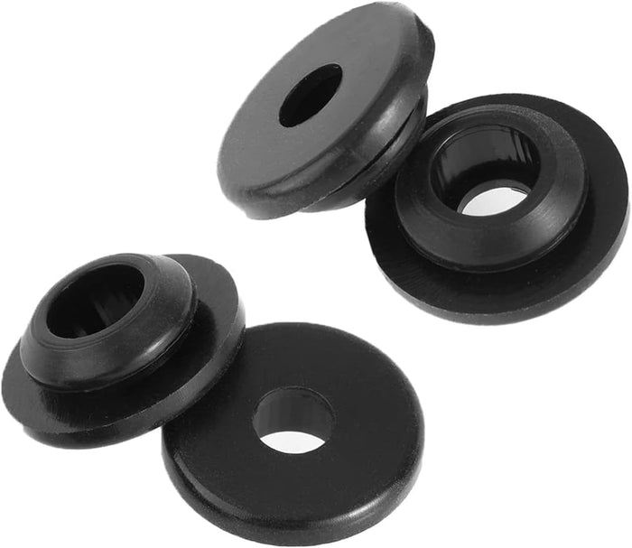 Black Rubber Dometic Atwood Stove Grommets - Angle View Set | United RV Parts