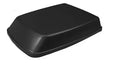 Black Dometic Big Bird Low-Profile RV Air Conditioner Shroud 3308047.038 - Angled View | United RV Parts