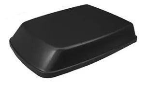 Black Dometic Big Bird Low-Profile RV Air Conditioner Shroud 3308047.038 - Angled View | United RV Parts