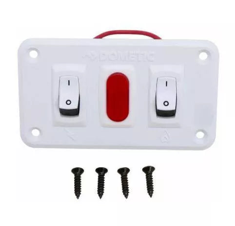 Dometic RV Water Heater Power Switch 91230 with Mounting Screws - Front View | United RV Parts
