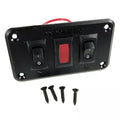 Dometic RV Water Heater Power Switch 91270 Gas Electric Black - Front View with Screws | United RV Parts