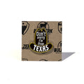 Don't Worry Enamel Pin featuring a cowboy hat and text 'Don't worry I'm from Texas', perfect Texas themed gift, Texas Made Gifts, souvenirs from Texas, dallas souvenir, and texan gifts.