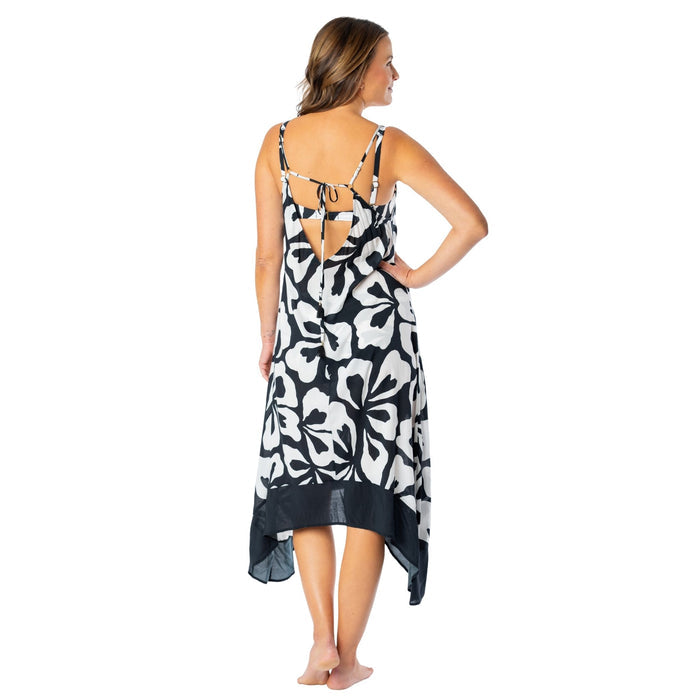 FLORAL OUTLINE MAGGIE SCARF DRESS