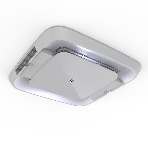 White Furrion Chill RV AC Distribution Box with LED Light - Bottom Angle View | United RV Parts