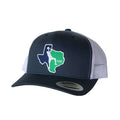 GOAT Patched Curved Bill Hat featuring a Texas design, perfect for those searching for Texas themed gifts, Texas Made Gifts, souvenirs from Texas, Dallas souvenirs, and Texan gifts.