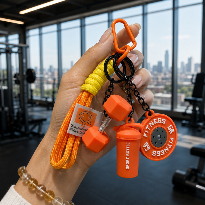 Gym lover keychains