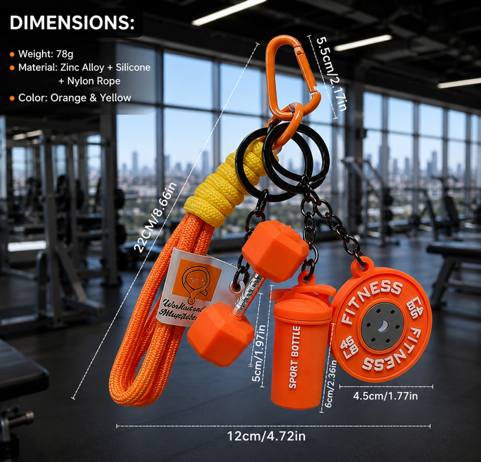 Gym lover keychains