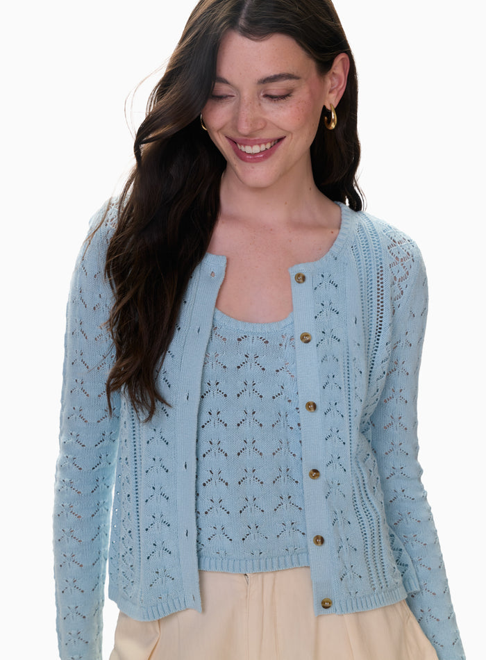 Hannah Pointelle Cardigan