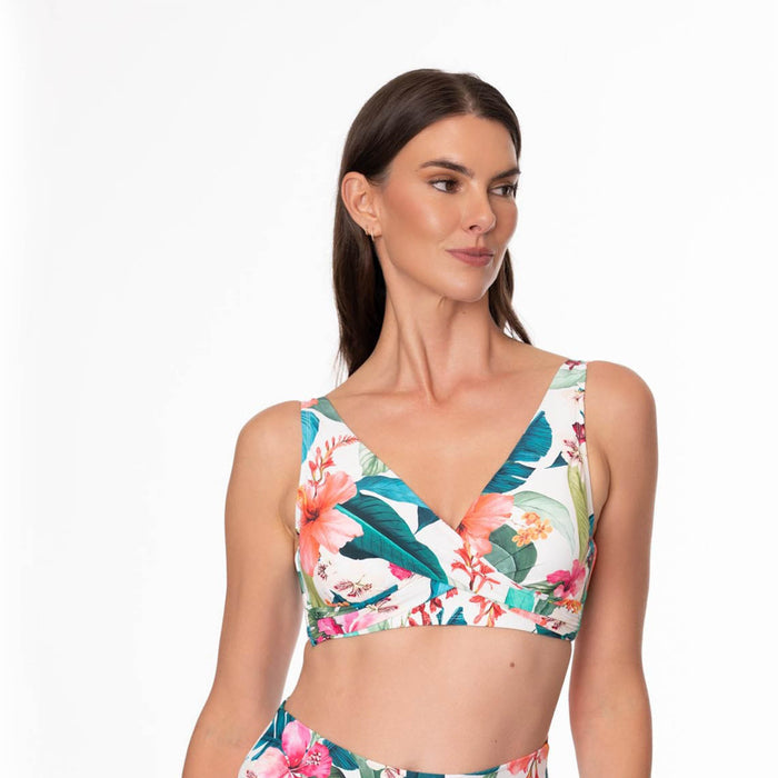 HAWAIIAN SUNRISE VERA SURPLICE BRA TOP