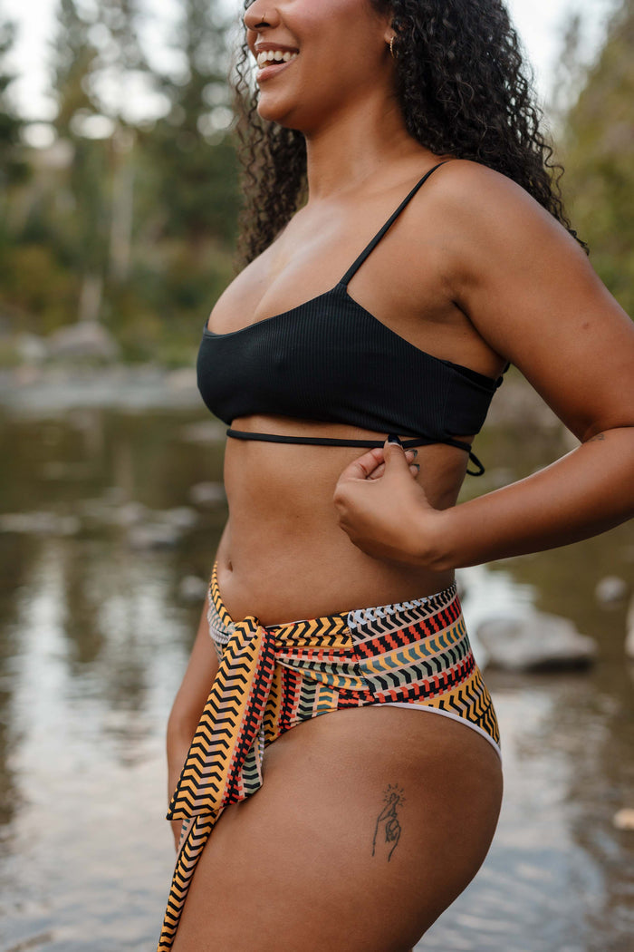 High Tied French Cut Bikini Bottoms - LOCAL'S SUMMER