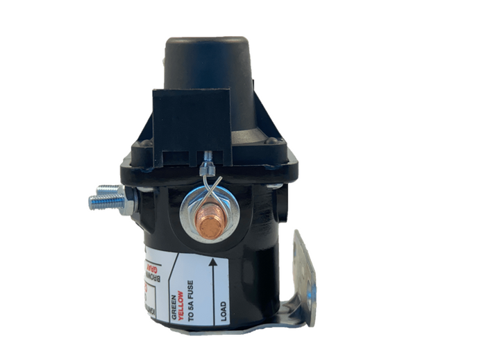 Black Intellitec Battery Disconnect Relay - Side Mount View | United RV Parts