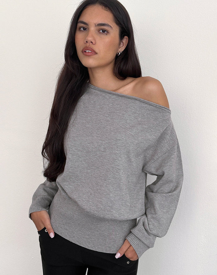 Image of Jalira Jumper in Knit Grey
