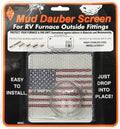 Stainless Steel Mud Dauber Screen M500 for Hydroflame 8500 RV Furnace - Front Package View | United RV Parts