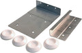 Gray Steel Washer Dryer Mounting Bracket Kit with White Pads - Complete Set | United RV Parts