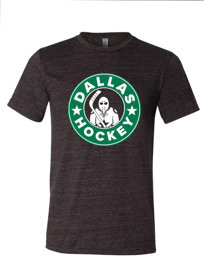 Kids Dallas Hockey T-shirt featuring a fun graphic design perfect for young hockey fans. A great Texas themed gift for children, this shirt combines comfort with style, making it an ideal souvenir from Texas and a wonderful addition to any Texan gifts collection.