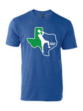 Kids Goat t-shirt featuring a Texas silhouette and a basketball player, perfect as a Texas themed gift, ideal for Texas Made Gifts, and great souvenirs from Texas, suitable as a Dallas souvenir or for Texan gifts.