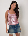 Image of Kosile Cami Top in Sequin Pink