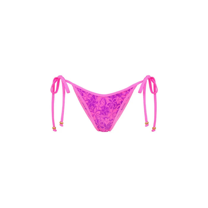 Kulani Kinis Bubble Berry Bind Dipped Cheeky Tie Bikini Bottom