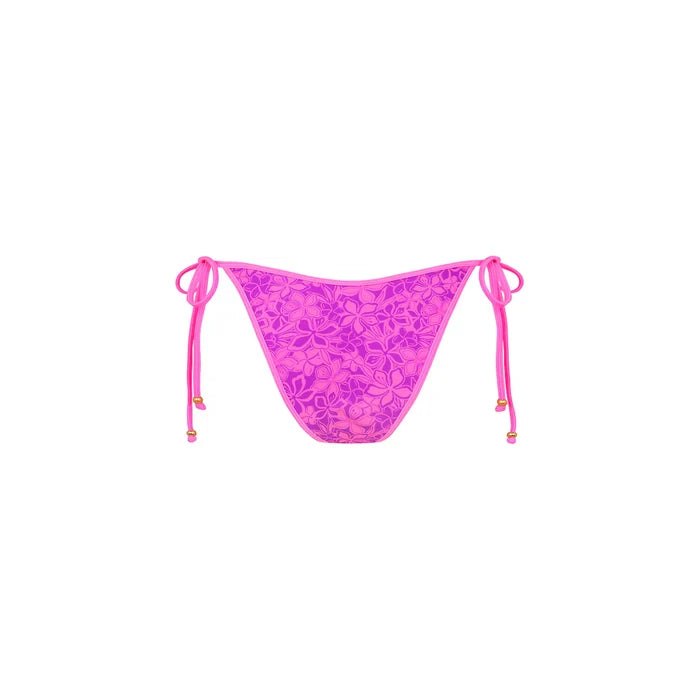 Kulani Kinis Bubble Berry Bind Dipped Cheeky Tie Bikini Bottom