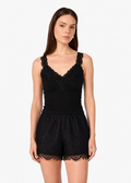 Lani Rib Knit Tank Black