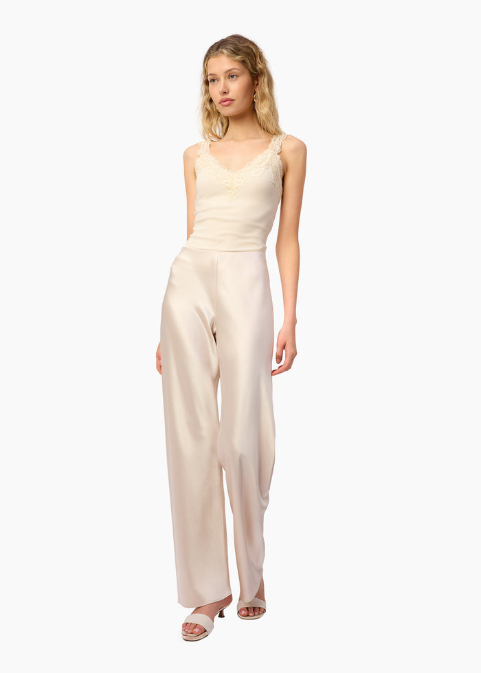 Lani Rib Knit Tank Bone