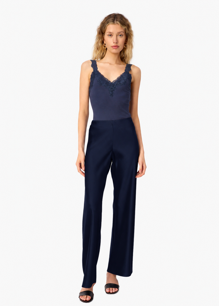 Lani Rib Knit Tank Harbor
