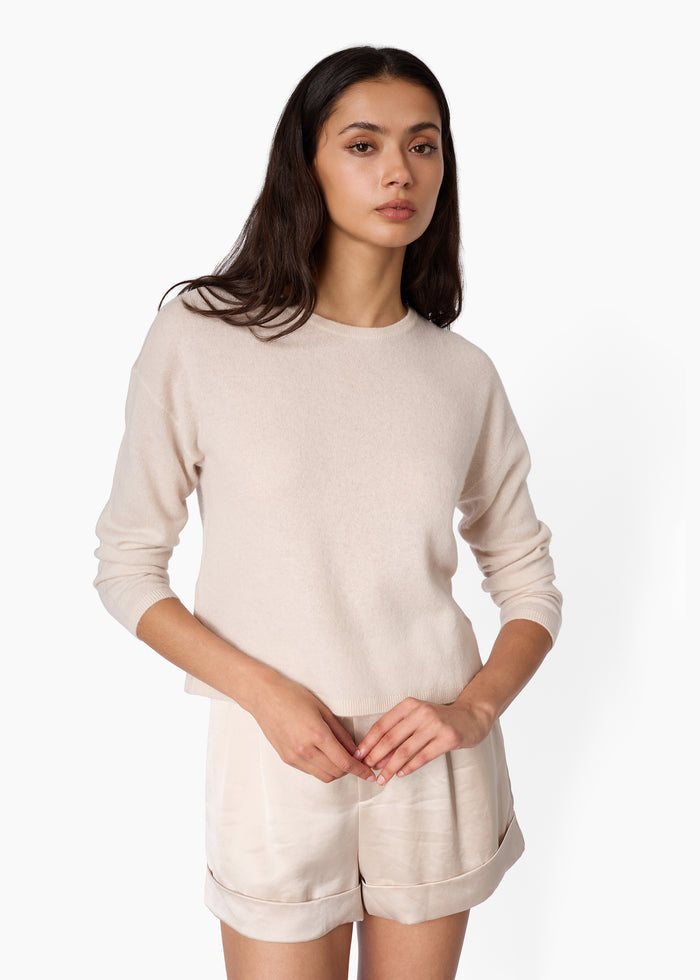 Leith Wool Cashmere Sweater Oat