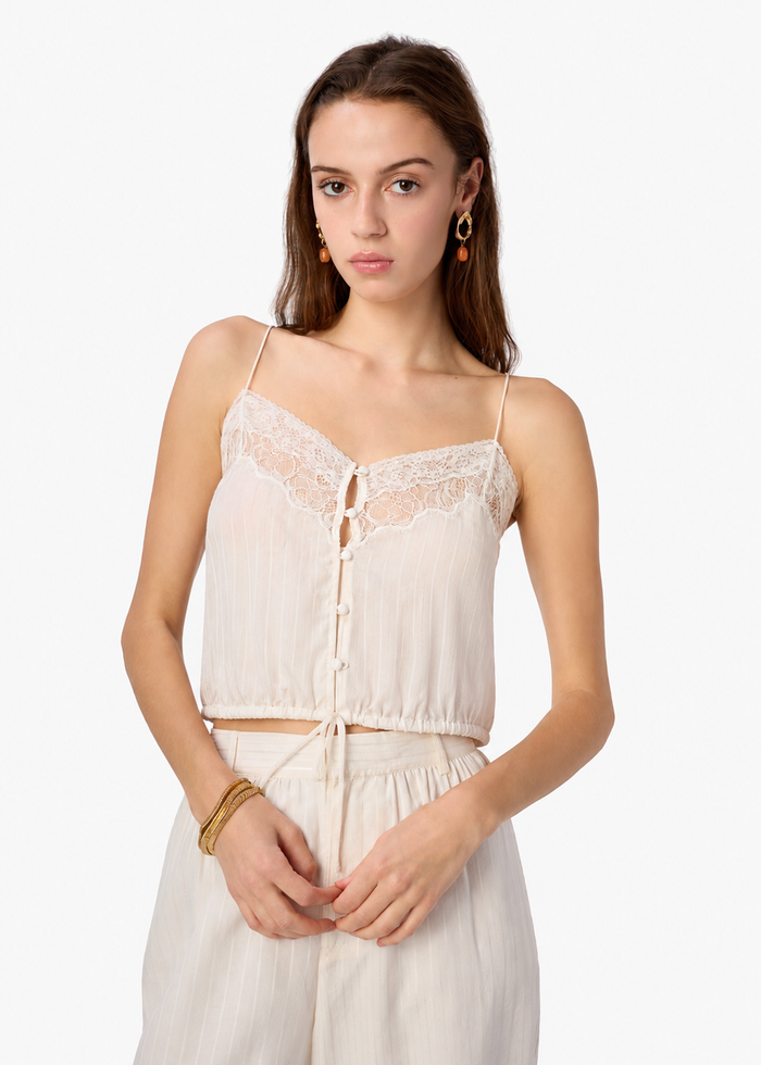 Libi Cotton Silk Camisole Macadamia