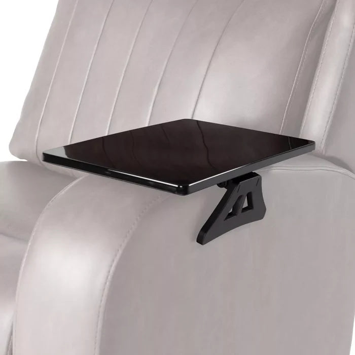 Black Thomas Payne Clip-On Armrest Tray - Installed on RV Chair | United RV Parts
